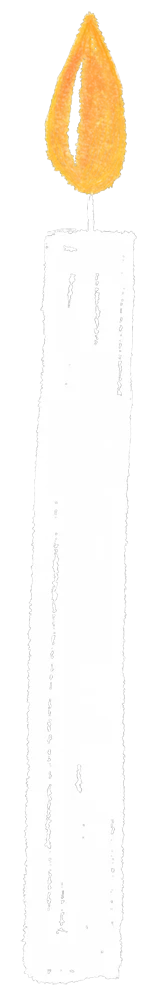 Vela branca desenhada